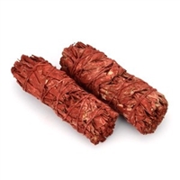 Dragon's Blood Resin White Sage Smudge Stick 4" 2 pack