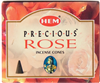 Precious Rose Hem Incense Cones: pack of 10