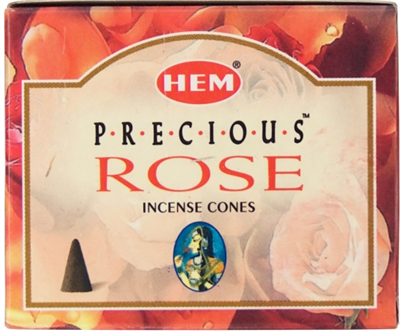 Precious Rose Hem Incense Cones: pack of 10