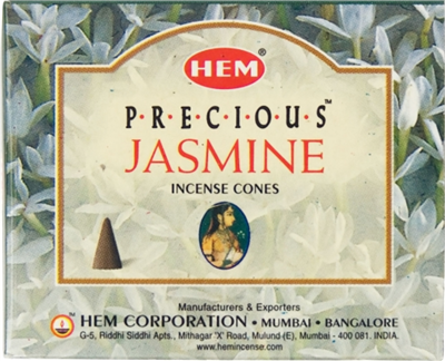 Jasmine Hem Incense Cones: pack of 12