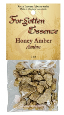 Forgotten Essence Honey Amber Resin Incense: 1oz