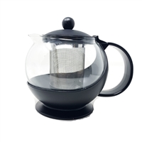 25 oz Tempered Glass Teapot Infuser with Stainless Steel Basket