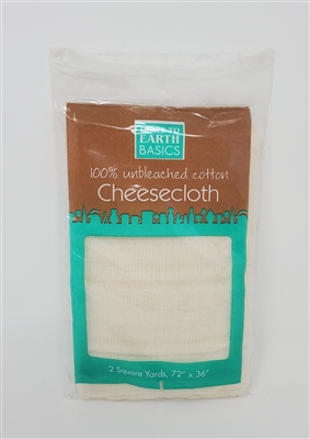 Cheesecloth, 100% Unbleached Cotton: 2 Square Yards