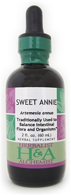 Sweet Annie: Dropper Bottle / Organic Alcohol Extract: 2 Fluid Ounces