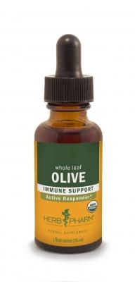 Olive Leaf: Dropper Bottle / Organic Alcoholic Extract: 1 Fluid Ounce