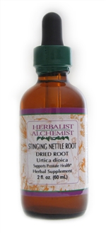 Stinging Nettle Root: Dropper Bottle / Organic Alcohol Extract: 2 Fluid Ounces