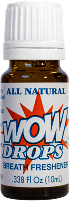 WOW Drops Breath Freshener: Bottle / Liquid: .338 Fluid Ounces