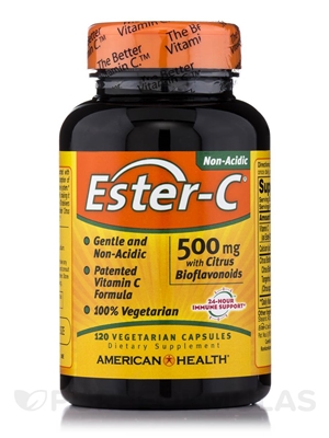Ester-CÂ® 500 mg with Citrus Bioflavonoids: Bottle: Vegetarian Tablets / 120 Tablets