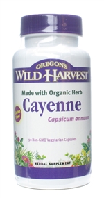 Cayenne: Bottle / Organic, Non-GMO Gelatin Capsules: 90 Capsules