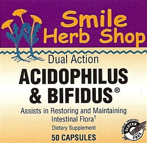 Acidophilus & Bifidus: Bottle / Capsules: 50 Capsules