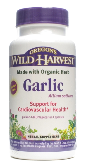 Garlic: Bottle / Organic, Non-GMO Gelatin Capsules: 90 Capsules
