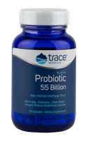 Trace Minerals Probiotic 55 Billion: Bottle / Vegetarian Capsules: 30 Capsules