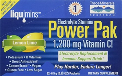 Electrolyte Stamina Power Paks, Lemon Lime: Box / Packets: 32 Packets