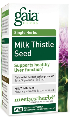 Milk Thistle Seed: Bottle / Vegetarian Liquid Phyto-Caps: 60 Capsules