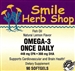 Omega-3 Once Daily 90's: Bottle / Softgels: 90 Softgels