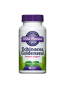 Echinacea Goldenseal: Bottle / Organic: 90 Capsules