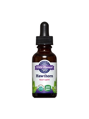 Hawthorn: Dropper Bottle / Organic Alcohol Extract: 1 Fluid Ounce