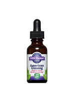 American Ginseng: Dropper Bottle: Liquid / Organic Alcohol Extract: 1 Fluid Ounce