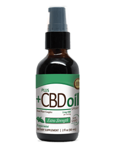 CV Sciences CBD Oil Extra Strength Spray, Peppermint Flavor, 2oz