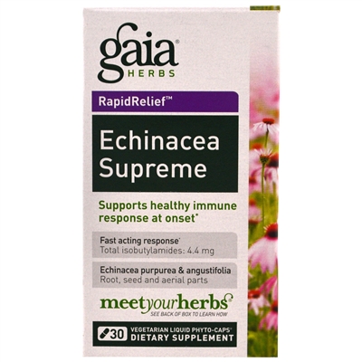 Echinacea Supreme: Bottle / Vegetarian Liquid Phyto-Caps: 30 Capsules