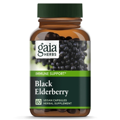 Black Elderberry Vegan Capsules, 60 count