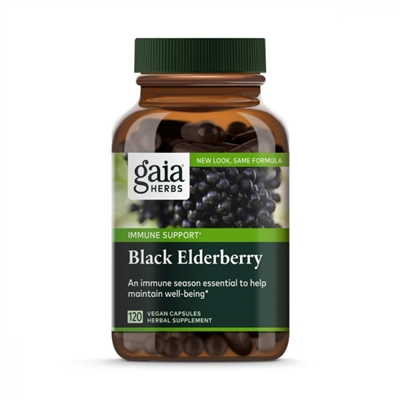 Black Elderberry Vegan Capsules, 120 count