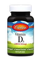 Vitamin D3, 2,000 IU: Bottle: Soft Gels / 120 Soft Gels