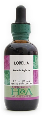 Lobelia: Dropper Bottle / Organic Alcohol Extract: 2 Fluid Ounce