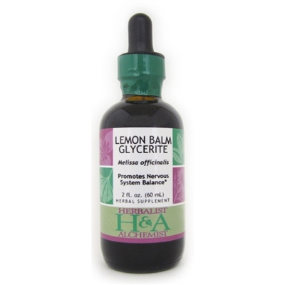 Lemon Balm: Dropper Bottle / Organic Glycerine Extract: 2 Fluid Ounce