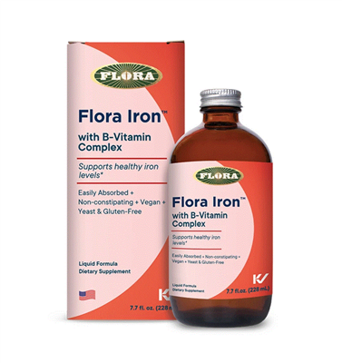 Flora Iron with B-Vitamin Complex: 7.7 Fluid Ounces