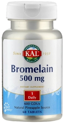 Bromelain 500mg: Bottle / Tablets: 60 Tablets
