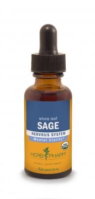 Sage: Dropper Bottle / Organic Olive Oil Extract: 1 Fluid Ounce