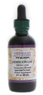 Dandelion Leaf: Dropper Bottle / Organic Alcohol Extract: 1 Fluid Ounce