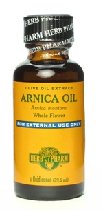 Arnica Oil: Dropper Bottle / Organic Olive Oil Extract: 1 Fluid Ounce