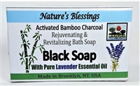 Nature's Blessing Black Bar Soap Lavender