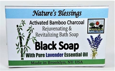 Nature's Blessing Black Bar Soap Lavender