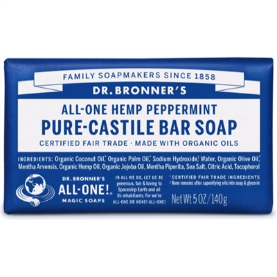 Dr. Bronner's Pure-Castile Bar Soap : Peppermint