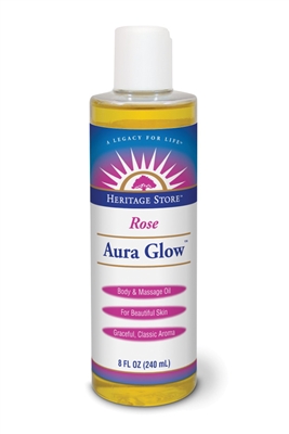 Aura Glow Body Oil : Rose, 8 ounces