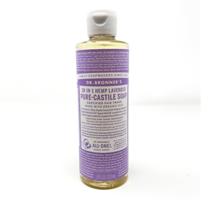 Dr. Bronner's Pure-Castile Liquid Soap : Lavender, 8oz