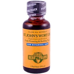 St. John's Wort Oil: Dropper Bottle / Organic Olive Oil Extract: 1 Fluid Ounce