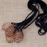 Spiral Cage Necklace Copper (color)