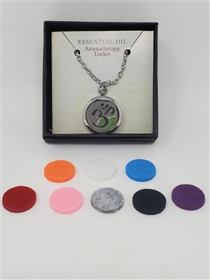 Essential Oil Diffuser Necklace - Om