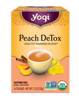 Organic Peach Detox Tea: Boxed Tea / Individual Tea Bags: 16 Bags