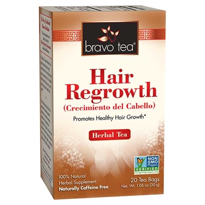 Hair Regrowth Boxed Tea / Individual Tea Bags: 20 Bags