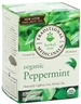 Organic Peppermint Tea: Boxed Tea / Individual Tea Bags: 16 Bags