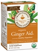 Organic Ginger Aid: Boxed Tea / Individual Tea Bags: 16 Bags