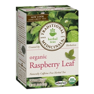 Organic Raspberry Leaf: Boxed Tea / Individual Tea Bags: 16 Bags