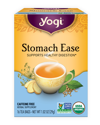 Organic Stomach Ease Tea: Boxed Tea / Individual Tea Bags: 16 Bags