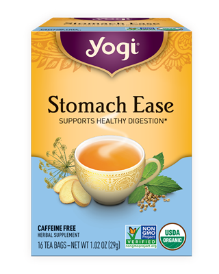 Organic Stomach Ease Tea: Boxed Tea / Individual Tea Bags: 16 Bags