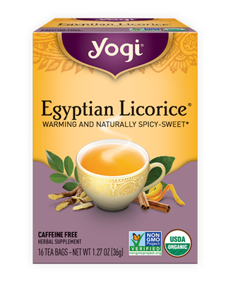 Organic Egyptian Licorice Tea: Boxed Tea / Individual Tea Bags: 16 Bags